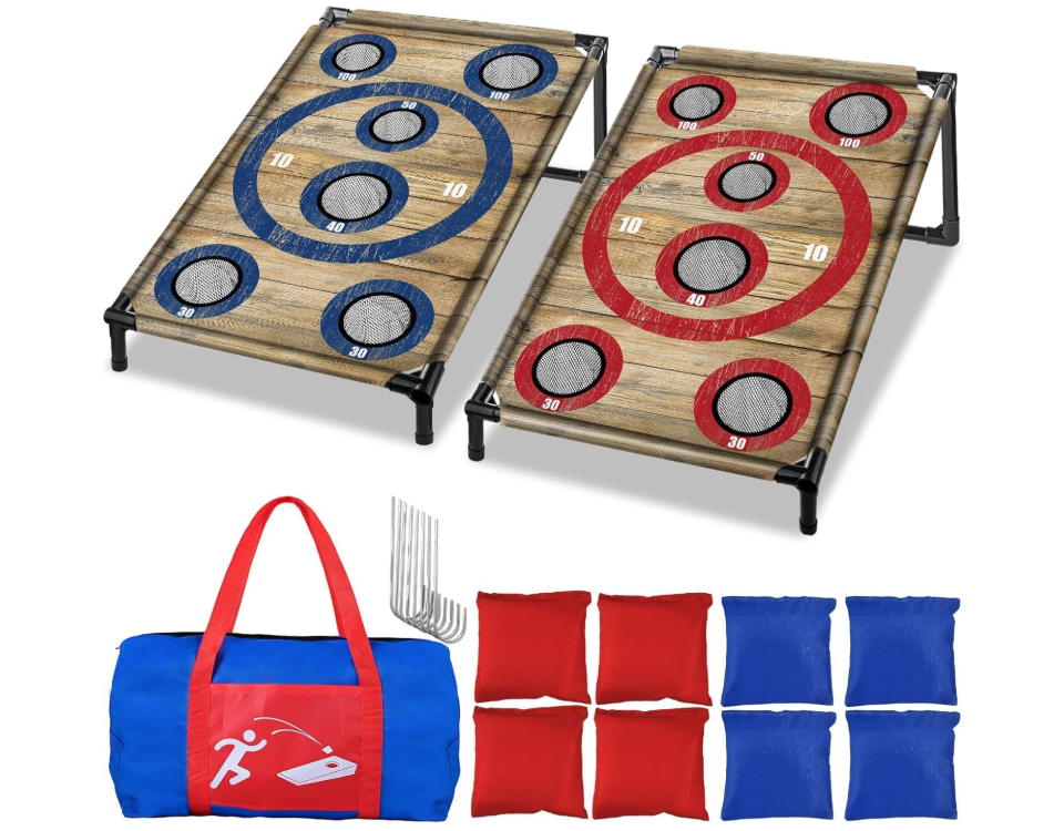 New in box Portable Cornhole Board Set