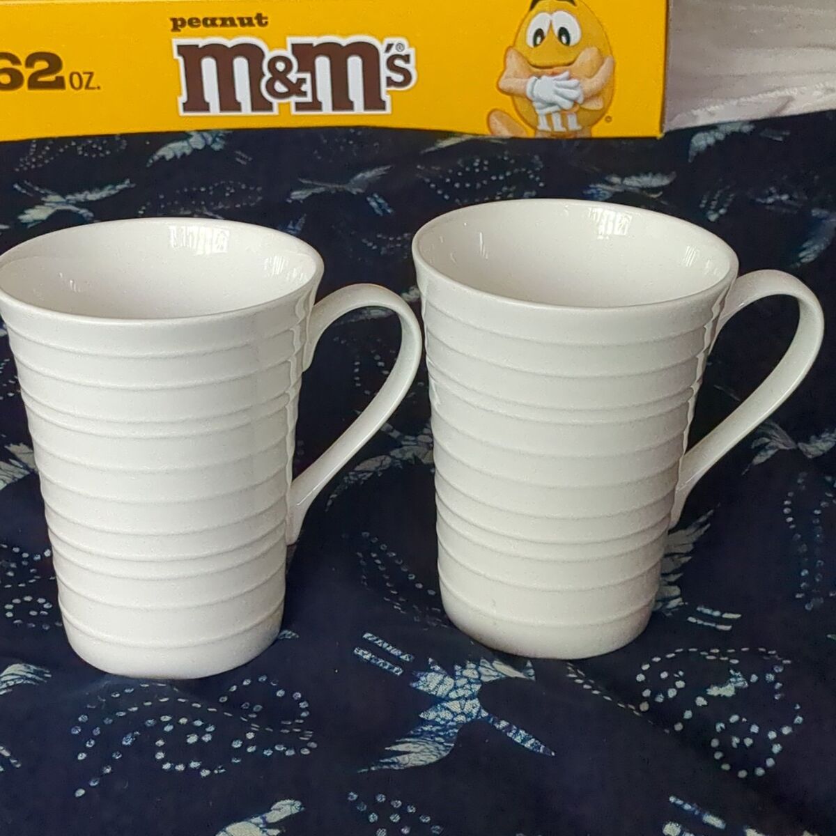 2 vintage Mikasa swirl mugs