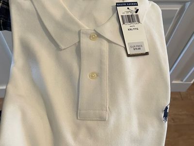 Polo Ralph Lauren Men's White Classic Fit Golf Polo Shirt XXL New with Tags