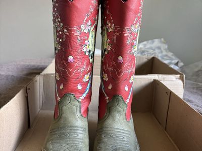Vintage Y2K Ed Hardy Cowboy Boots