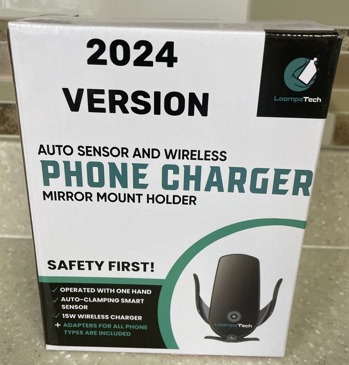 2 in 1 Rear View Mirror Phone Holder