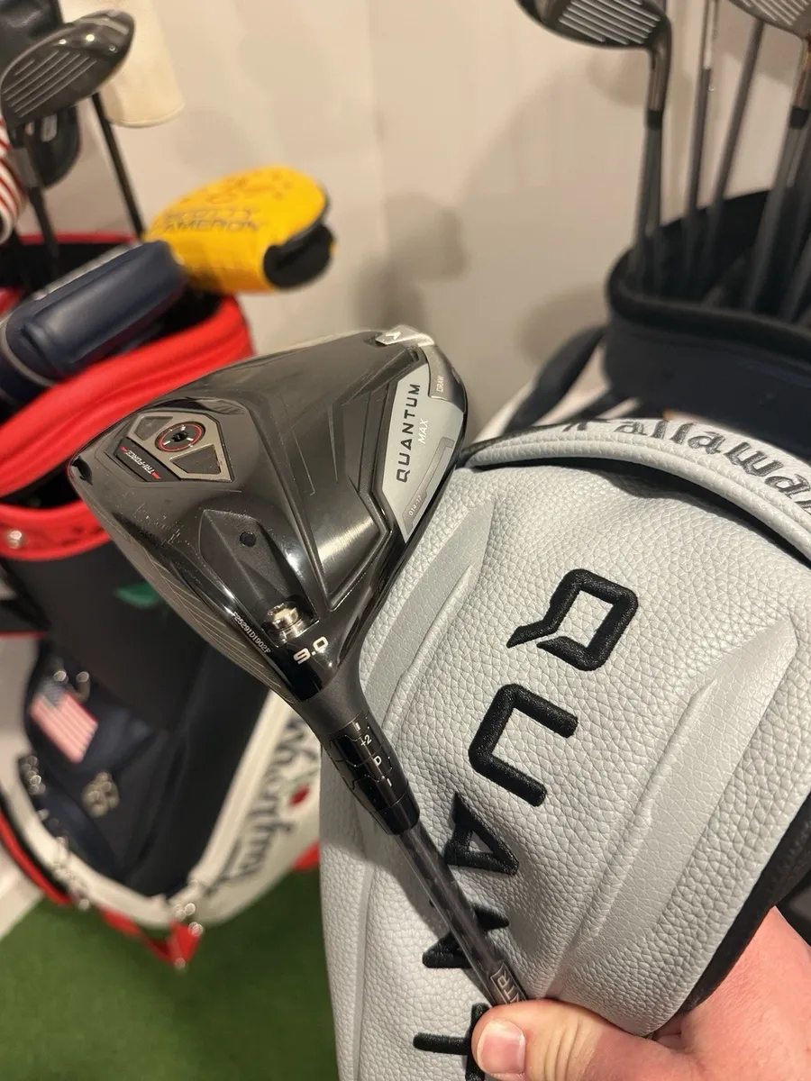 Left Hand 2026 Callaway Quantum Max 9.0 Driver Aretera EC1 Blue Stiff Excellent