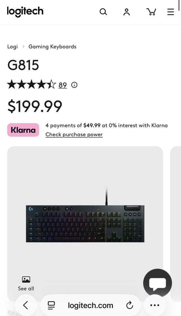 Logitech G815 Metal Pro Keyboard