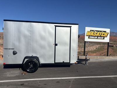 2026 Formula Trailers 6x12 3K Traverse Flat Top Sloped V-Nose Enclosed Cargo Trailer