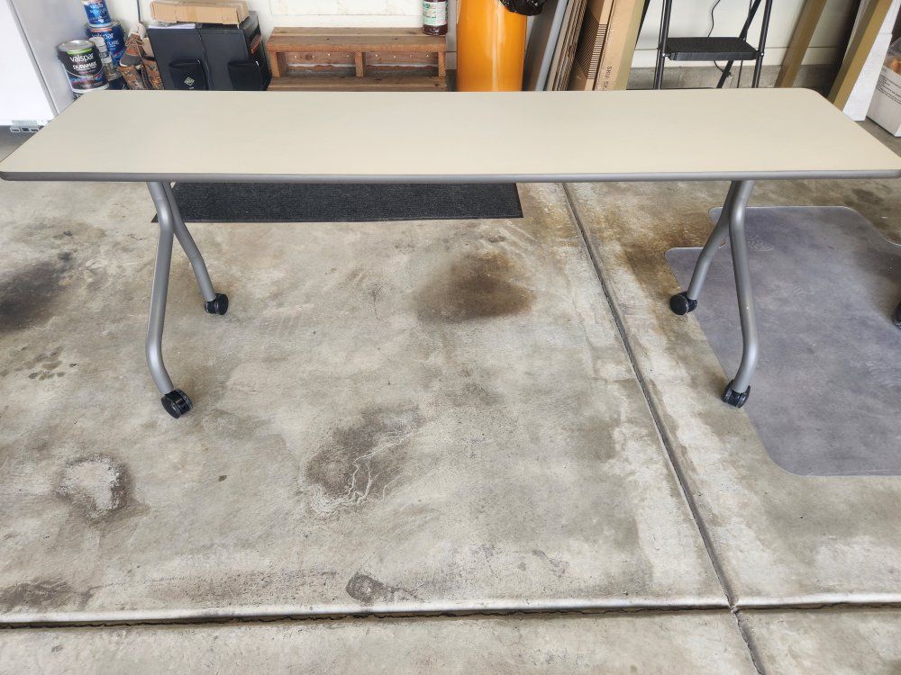 Iceberg Mobile Training Table - 72x18x29in, Rolling,  Office/Classroom Desk