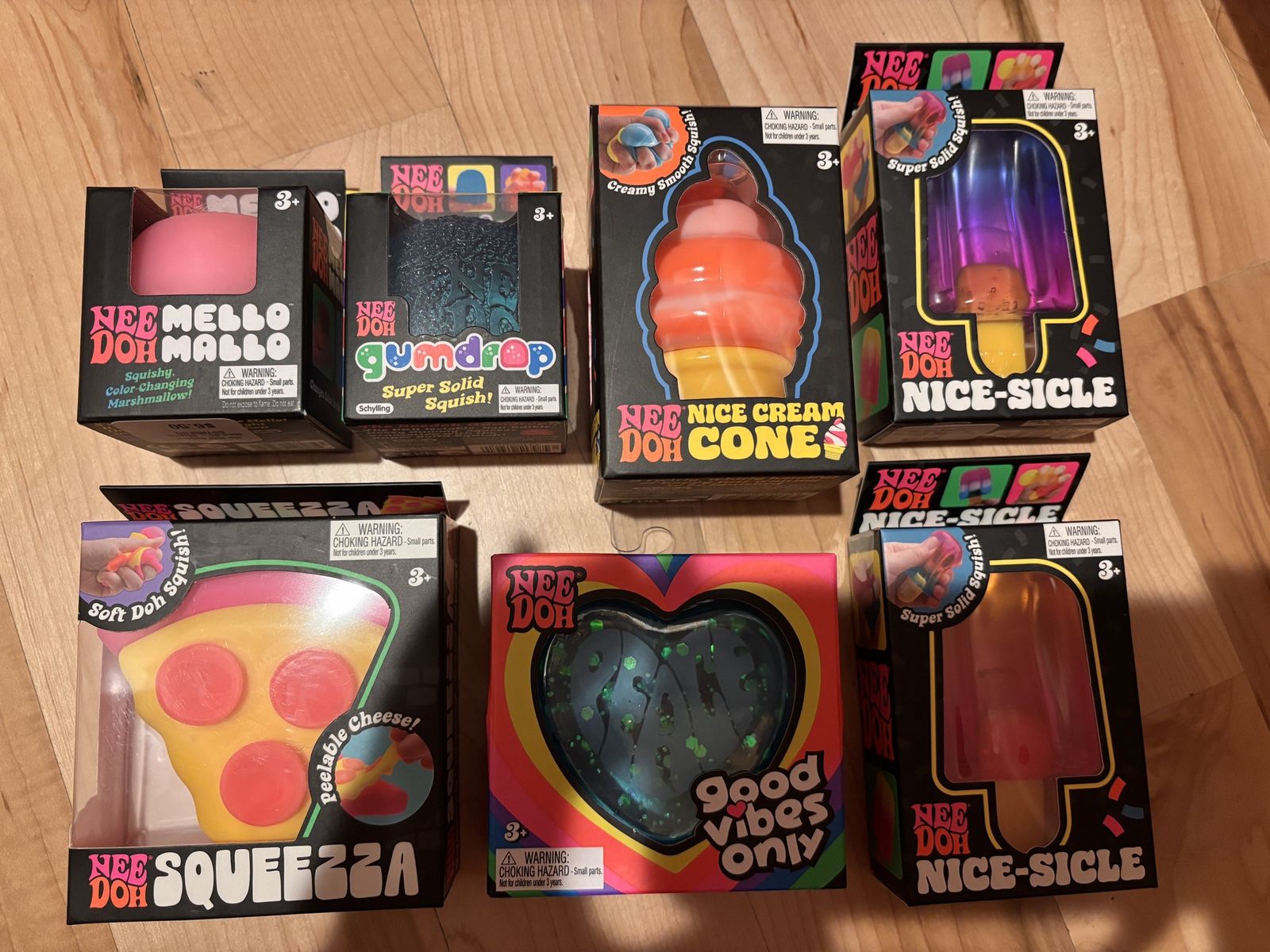 7 Ultra Rare Needoh Squishy Toys (NEW)