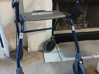 Dolomite Legacy 600 Rollator Walker - Blue Mobility Aid with Seat