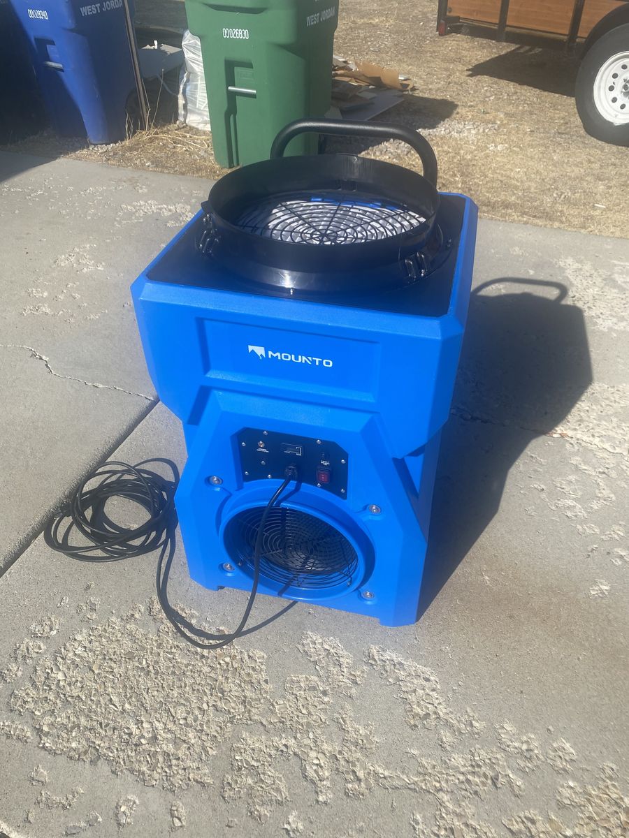 MOUNTO Air Purifier Negative Air Scrubber with Duct Hose