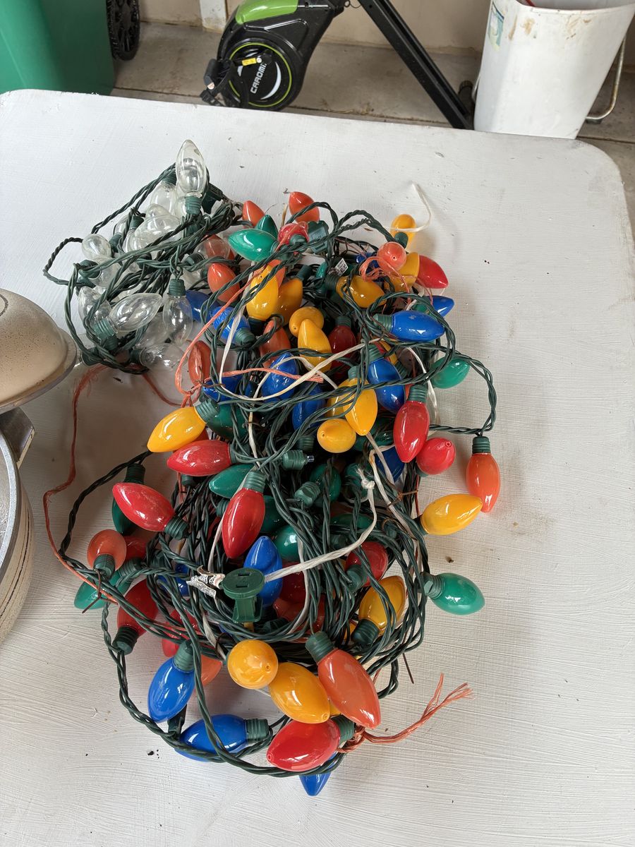 Assorted Multi-Color and Clear C9 Christmas String Lights