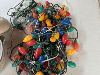 Assorted Multi-Color and Clear C9 Christmas String Lights