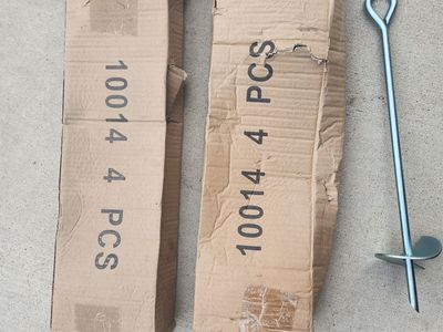 8 16" Galvanized Steel Ground Anchors