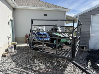 Trailer And 2 Snowmobiles