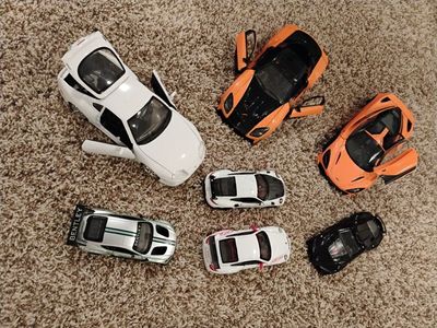 Jada Toys 1:24 Scale Die-Cast Car Set - Mazda RX-7, Toyota Supra, McLaren 720S & More