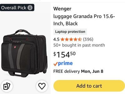 Wenger luggage Granada Pro 15.6-Inch, Black