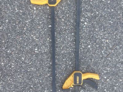 Pair of DeWalt Medium-Duty One-Handed Bar Clamps