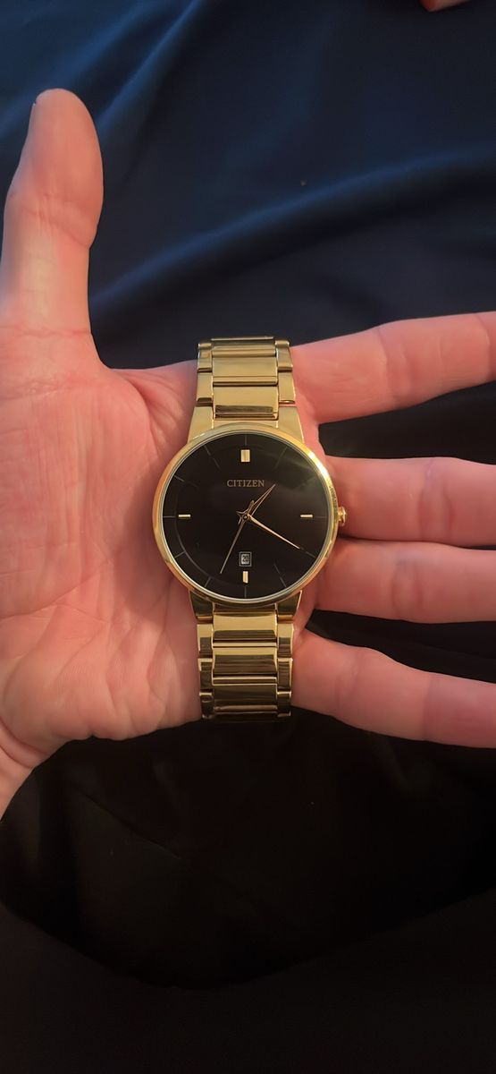 Citizen Gold Tone Black Dial w/ Date