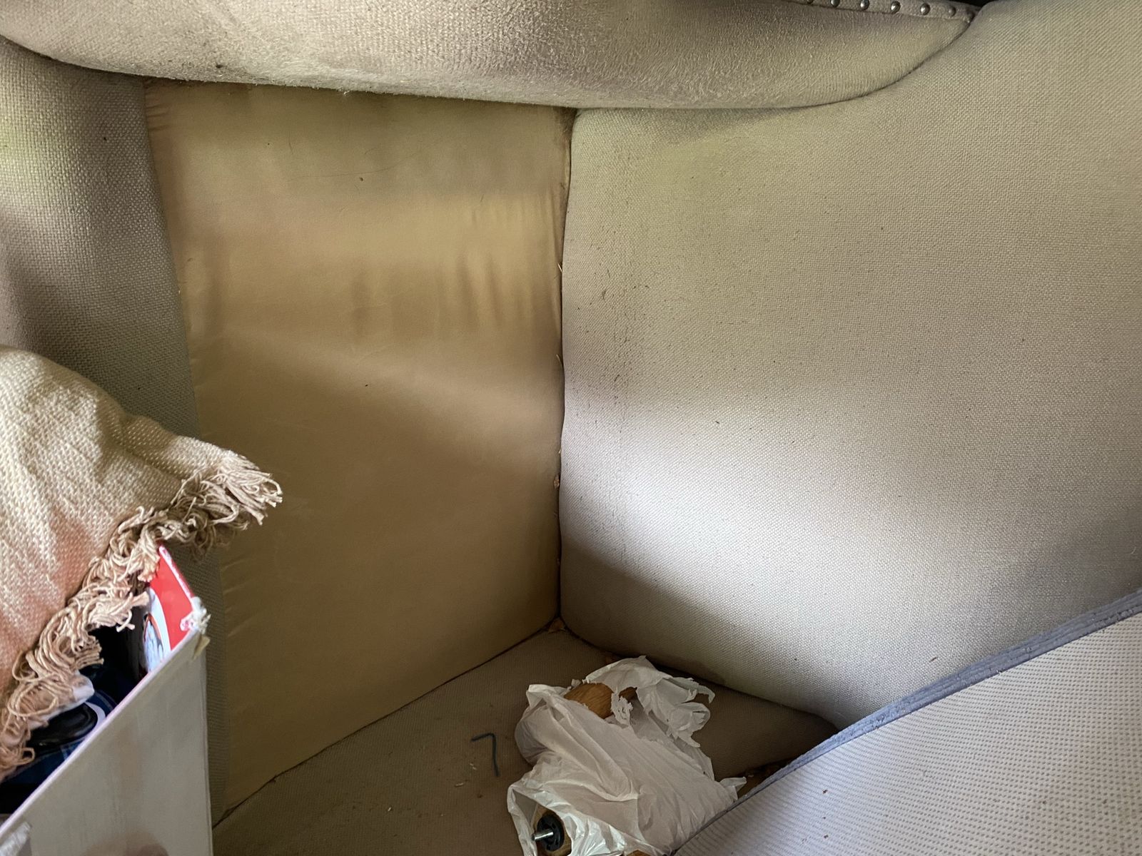 Tan Big Love Seat And Couch