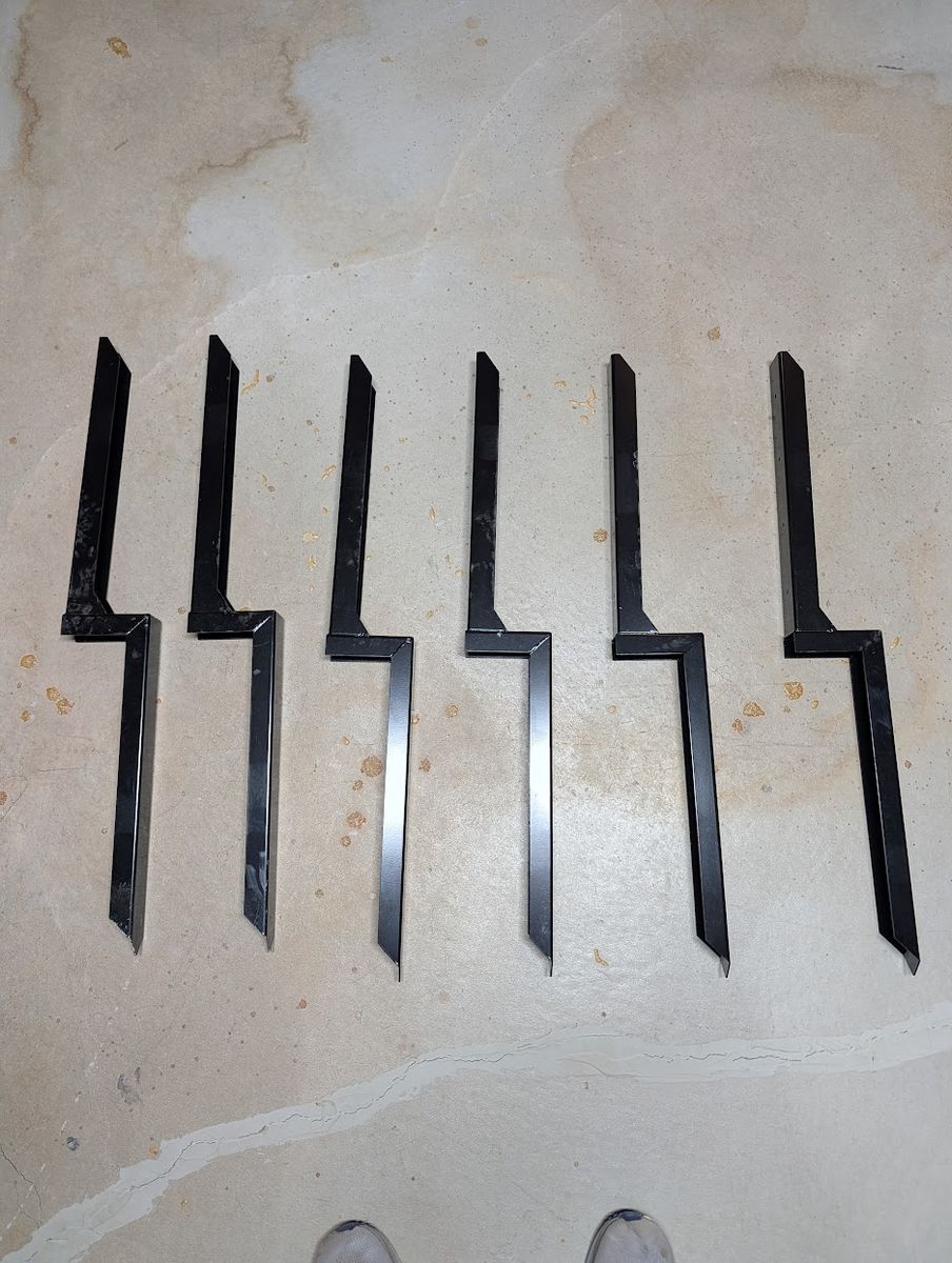 Fence post reimforcement stakes, set of 6