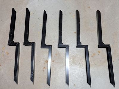 Fence post reimforcement stakes, set of 6