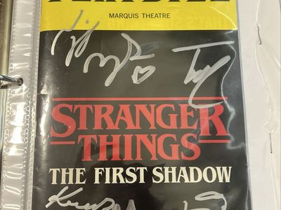 Stranger things signed playbill