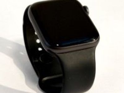 Black Apple Watch with Black Band