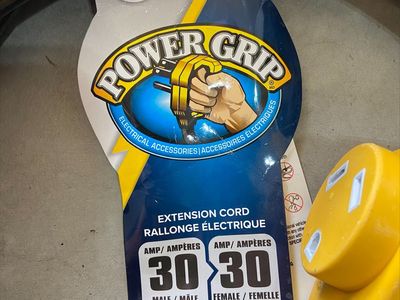 Camco Power Grip 25-Ft 30 Amp Camper RV Extension Cord - Male to Female