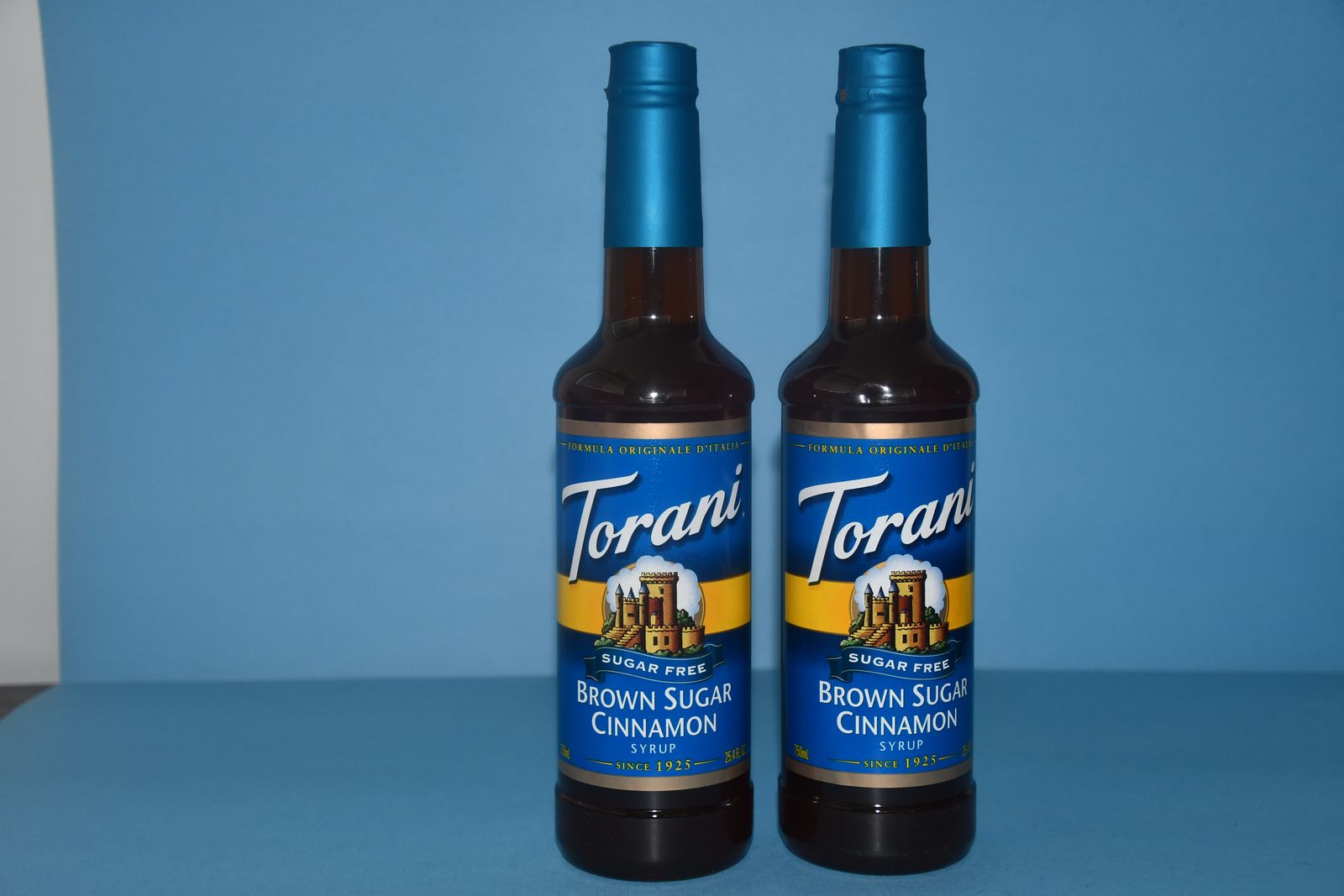 2 NEW, SEALED TORANI "BROWN SUGAR CINNAMON" SUGAR FREE SYRUPS ~ 25.4 fl oz ~ EXP DATE 10/27 ~ BOTH FOR $5