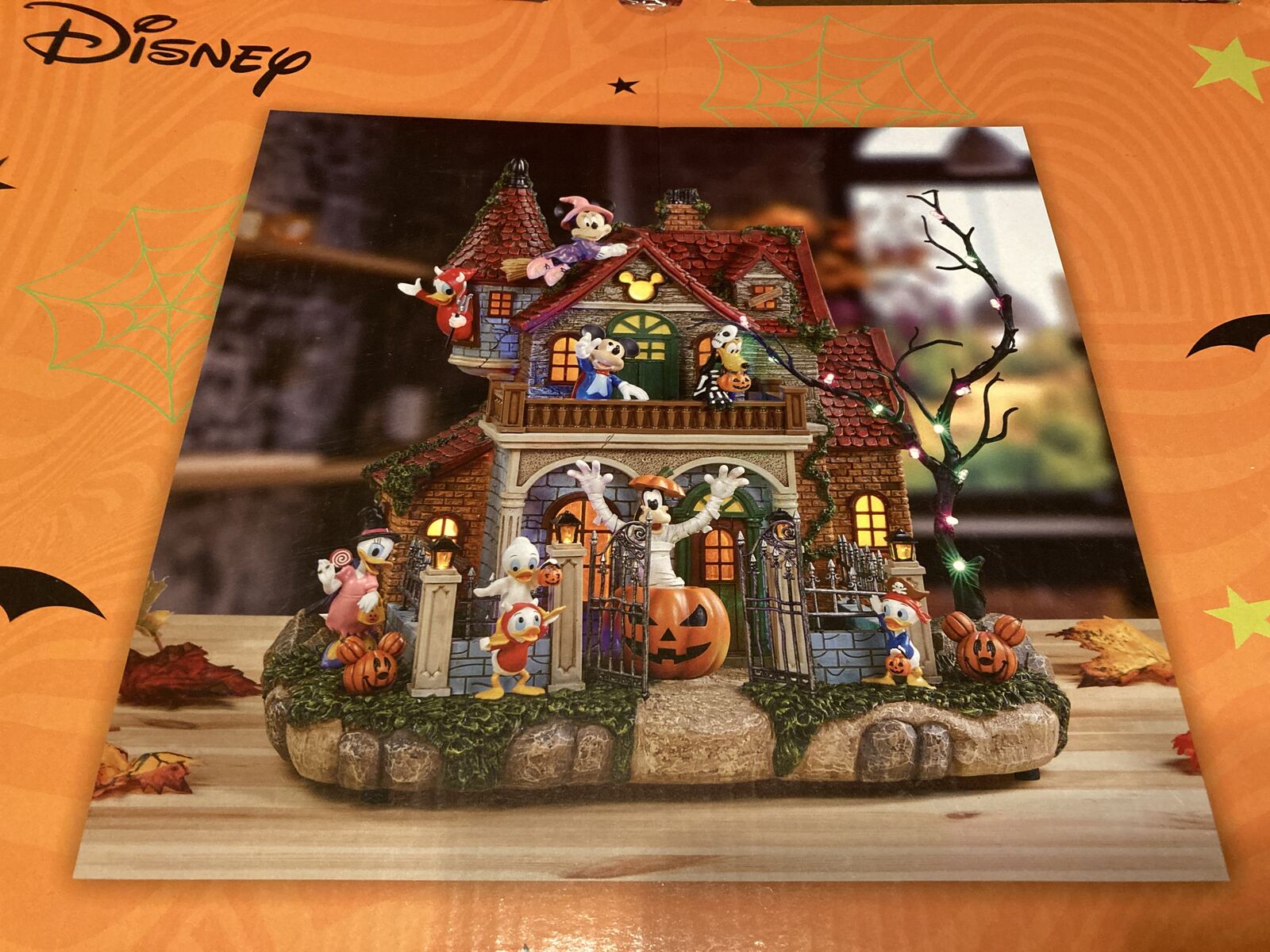 Disney Halloween Party House With Lights & Music Like New In Box