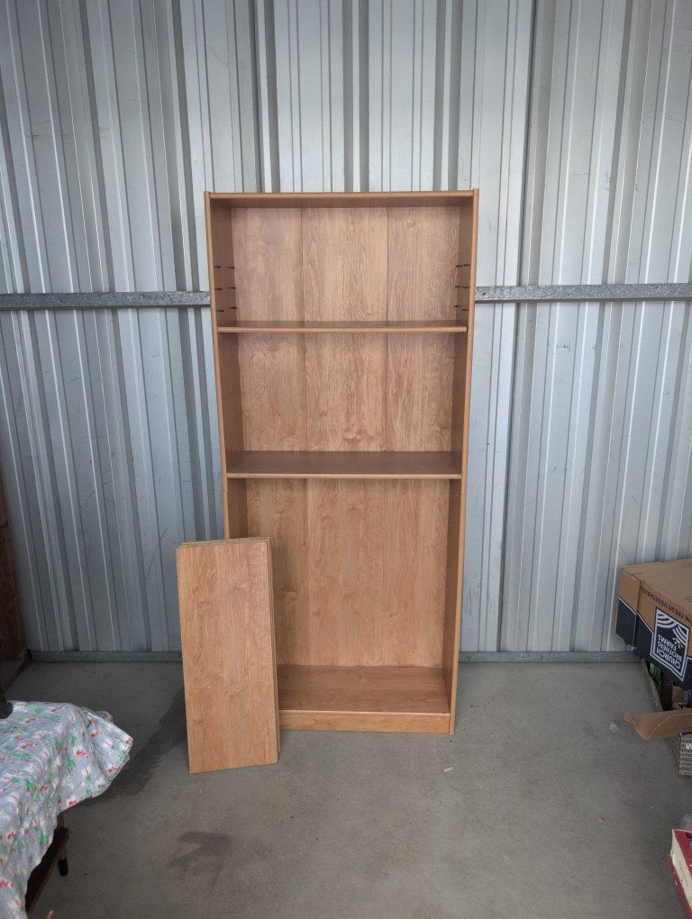 Wood Bookcase / Shelving Unit - Adjustable Shelves