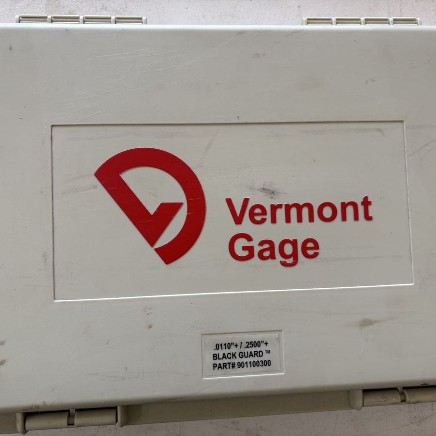 Vermont Gage Class ZZ Plug Gage Set .011"-.25" Part# 901100300. Precision machining measurement tool set.