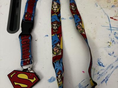 Supergirl Lanyard with Logo Charm