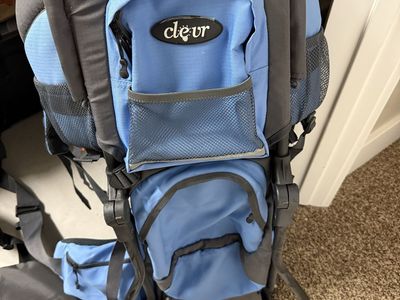 Kid carrying backpack