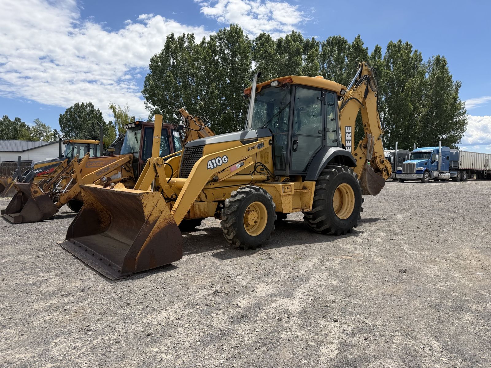 John Deere 410G Backhoe Loader - Heavy Duty Industrial Equipment