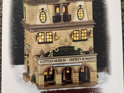 Dept 56 Dickens' Village Piccadilly Gallery Egyptian Museum Empire's Romance