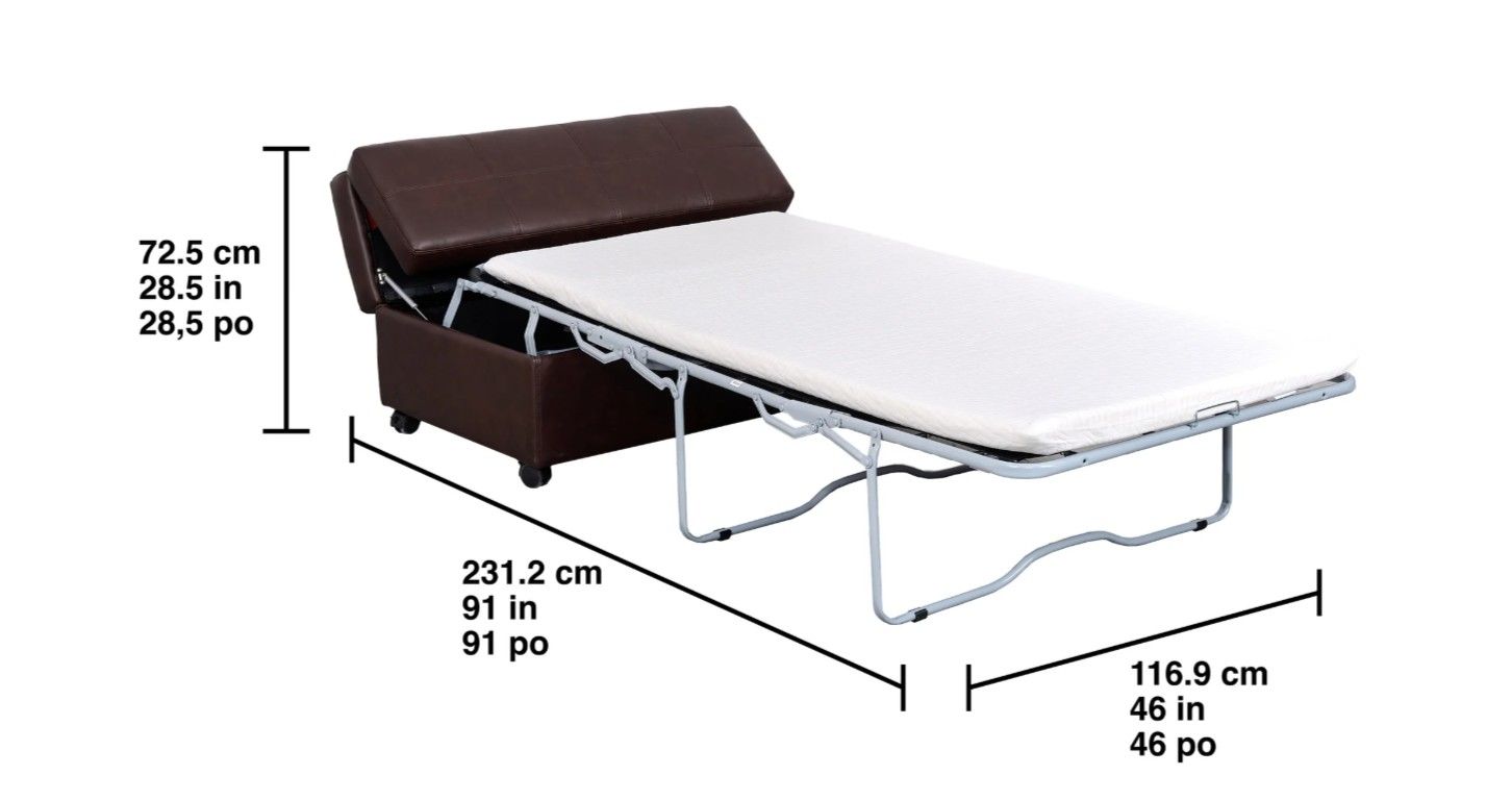 NEW! SLEEPER OTTOMAN/TWIN BED - DELIVERY & FINANCING AVAILABLE!