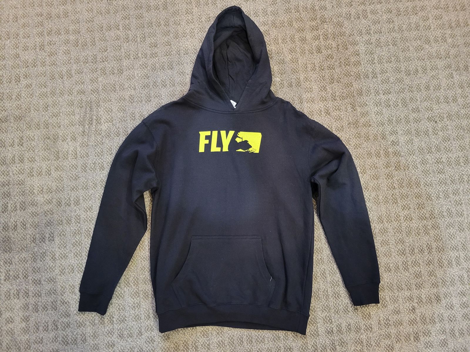 Youth XL Fly Racing Hoodie (Black)