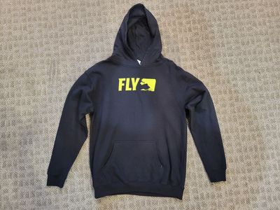 Youth XL Fly Racing Hoodie (Black)