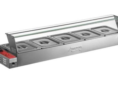 NEW 57" Electric Bain Marie Buffet Countertop Food Warmer with 5 Half Size Wells