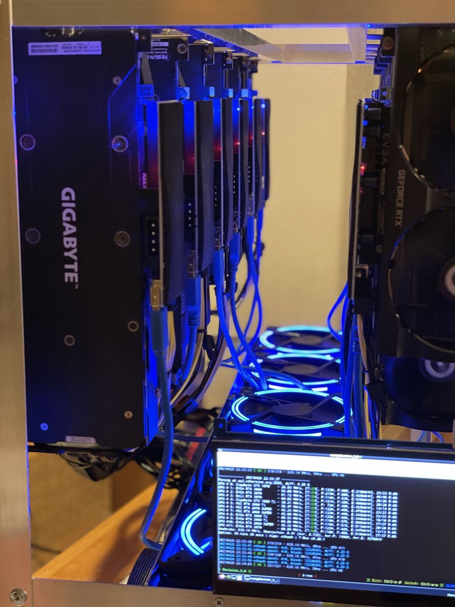 12 Slot GPU Mining Rig TB360-BTC PRO + 3000W PSU + Risers – Ready Build