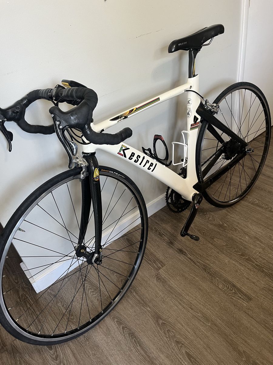 Kestrel Talon Carbon Road Bike White Continental Ultra Sport Tires