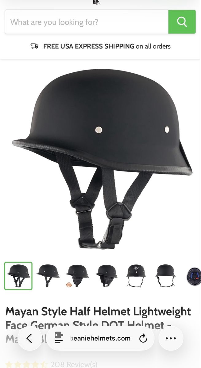 New German Style Motorcycle Helmet