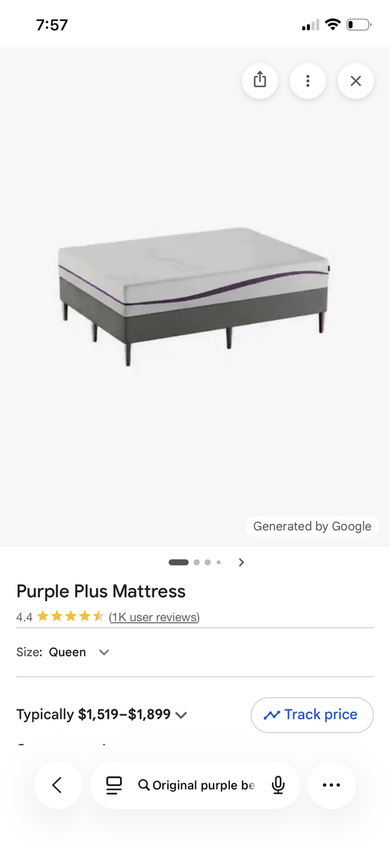 Purple bed