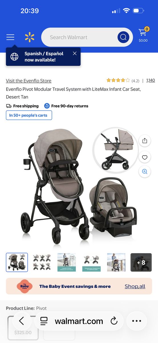 Evenflo Pivot Modular Stroller System