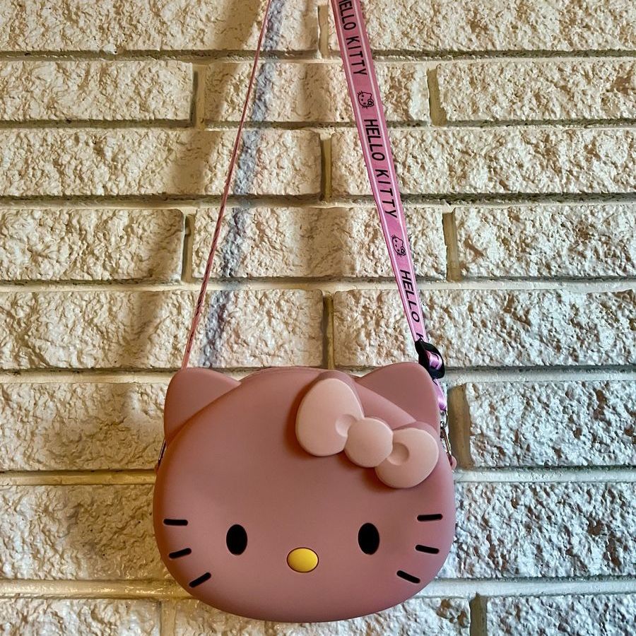 Hello Kitty Silicone Crossbody Bag Purse with Adjustable Strap
