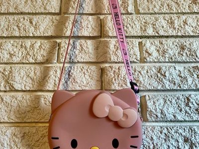 Hello Kitty Silicone Crossbody Bag Purse with Adjustable Strap