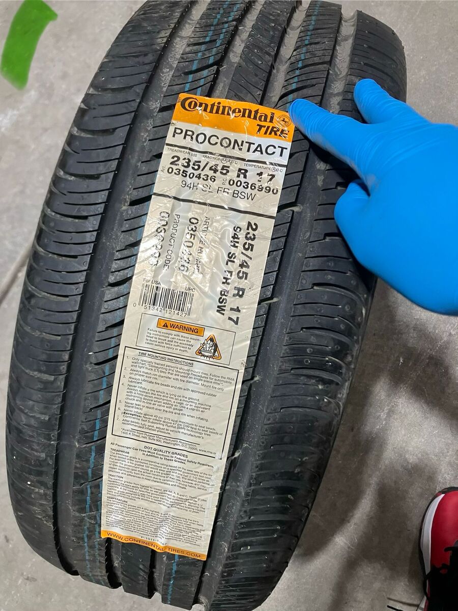 235/45R17  Continental ProContact Tire