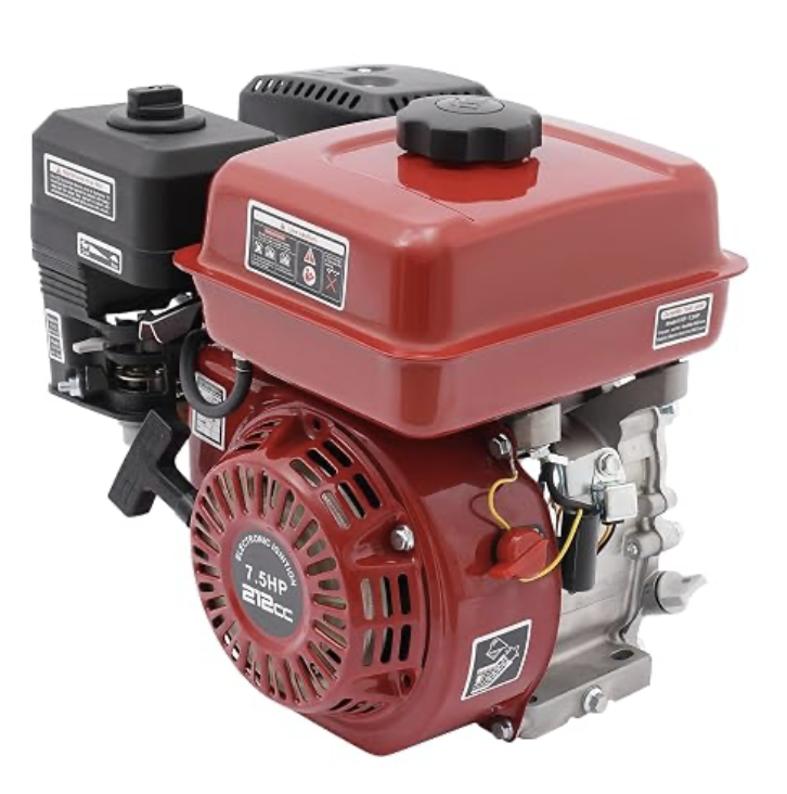 NEW 7.5 HP 4 Stroke Gas Powered Engine Motor, 212CC 3000W Go Kart Engine with Air Cooling System