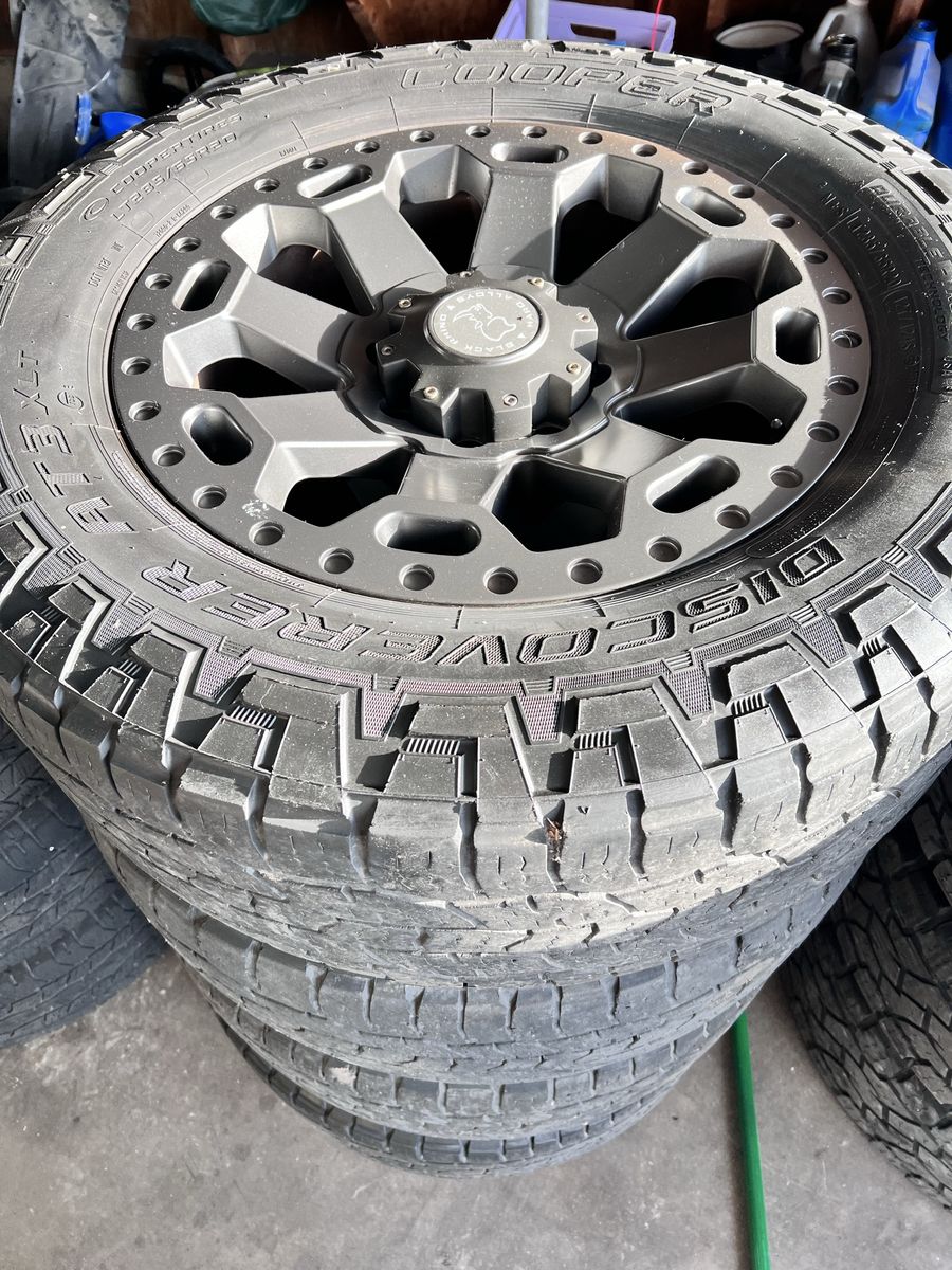 20x9 Black Rhino Wheels 8x6.5 Ram Duramax F250