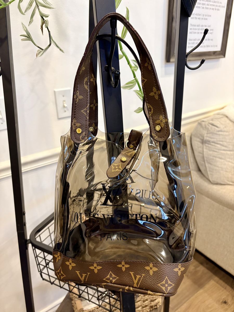 2 - Clear Bags for Sports Shopping LV CC Totes New