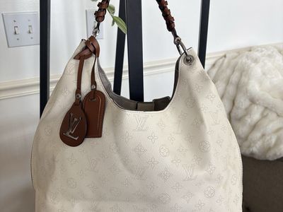 LV Cream Leather Hobo Bag